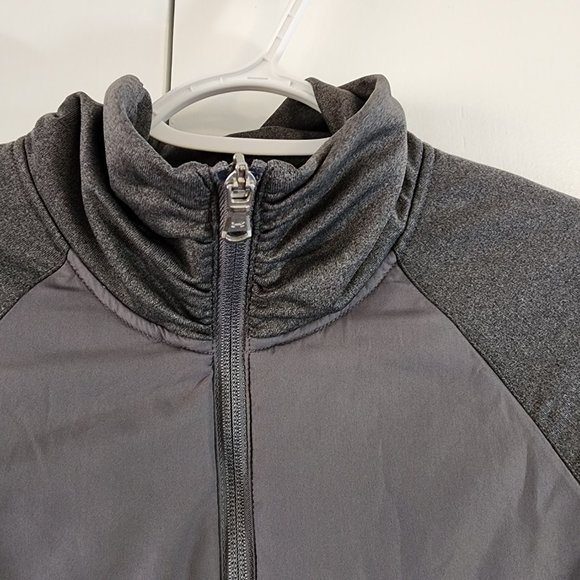 Under Armour Women's Gray Quilted Full-Zip Jacket  | Sz Small Petite - Picture 5 of 10
